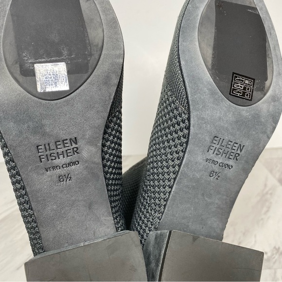 Eileen Fisher Honey Gray Knit Stretch Bootie 8 1/2 - Picture 11 of 14